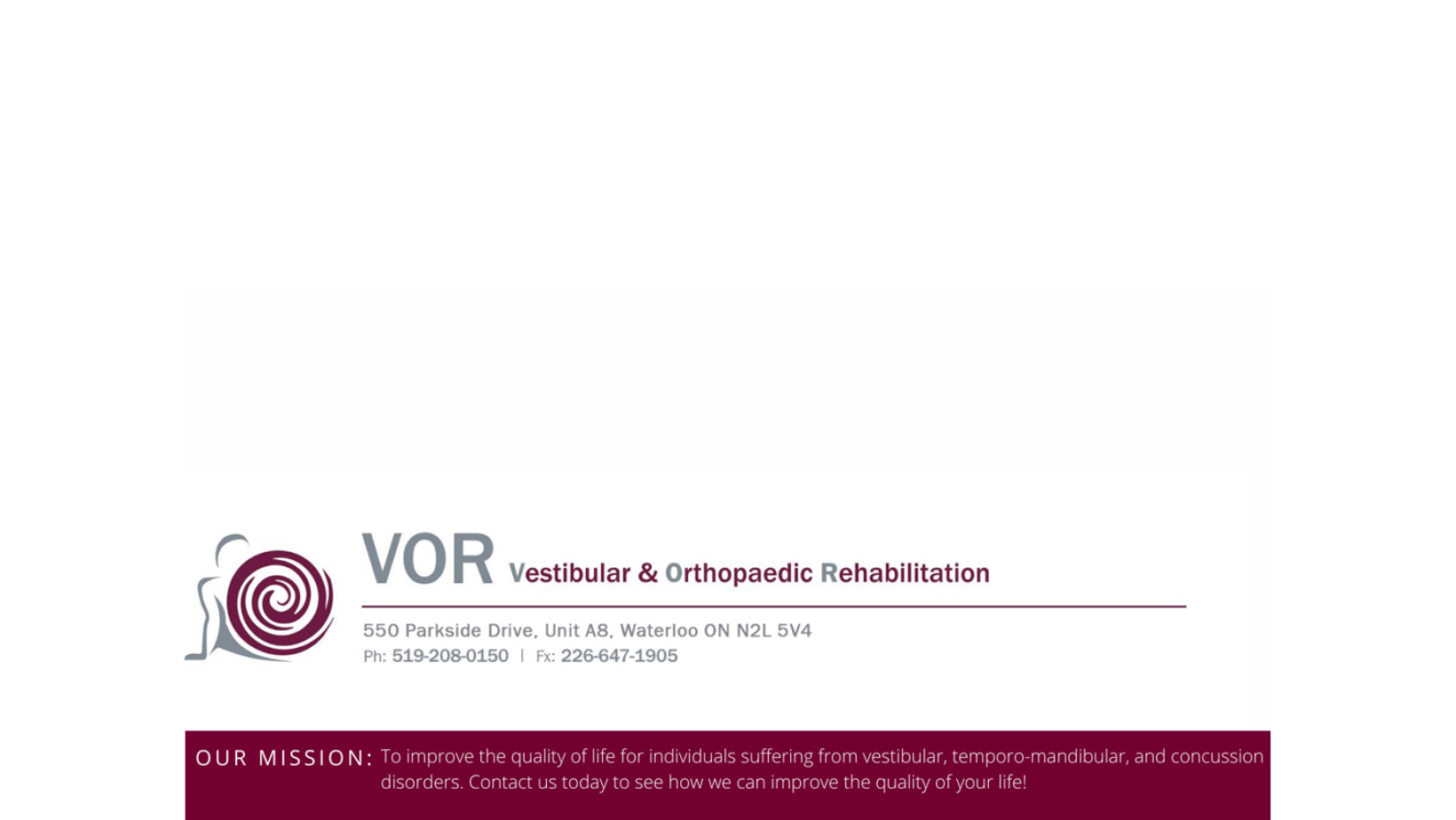 VOR Physiotherapy
